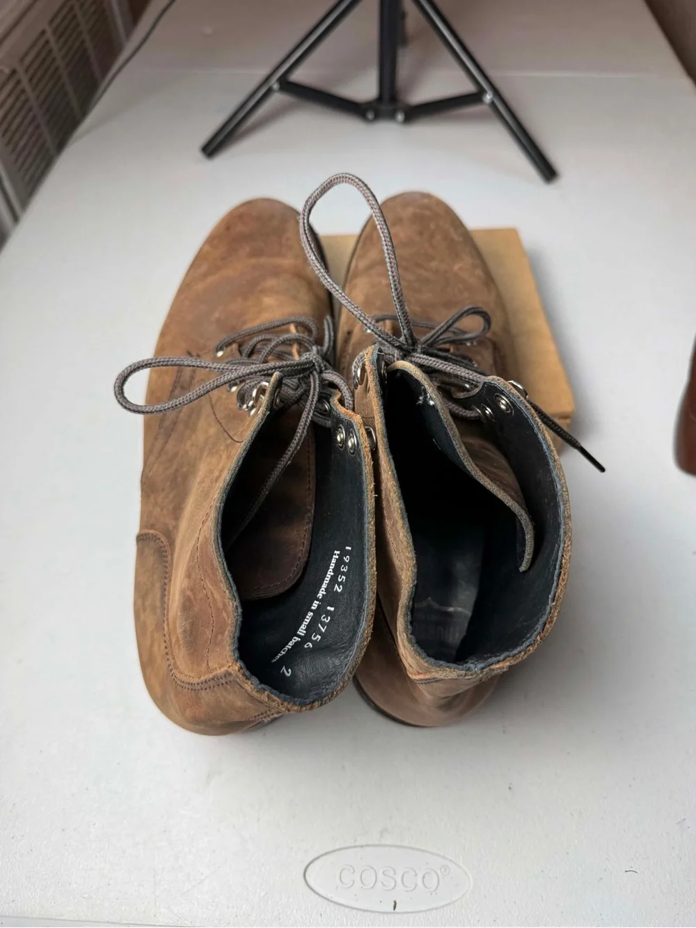 Thursday Boots Mocha President MOCPRES Suede Brown Super Nice Men's Sz 14 damage